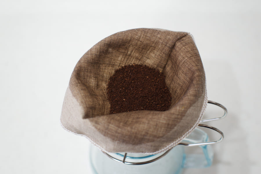 コーヒー豆をセット